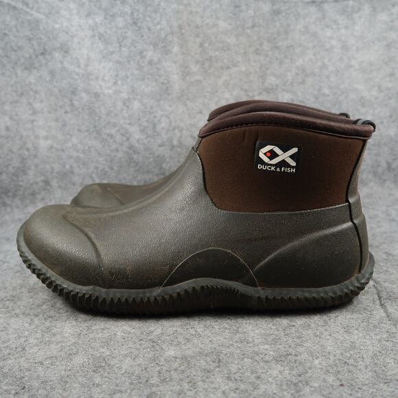 Duck and Fish Shoes Mens 10 Neoprene Boot Rubber Pull On Hunting Work Waterproof - Picture 4 of 11